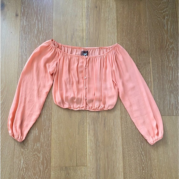 Reformation STUNNING crop top, XS, peach color - Picture 7 of 7